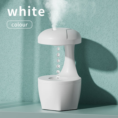 New Arrival Portable 800ml H2o Anti Gravity Usb Air Water Droplet Cool Mist Smooth Sailing Aromatherapy Humidifier For Bedroom 