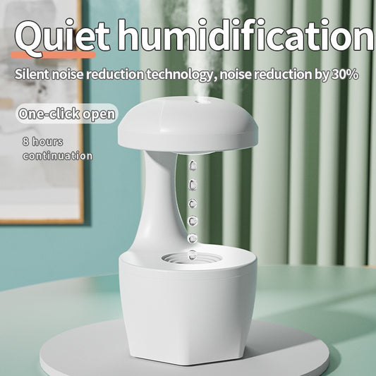 New Arrival Portable 800ml H2o Anti Gravity Usb Air Water Droplet Cool Mist Smooth Sailing Aromatherapy Humidifier For Bedroom 